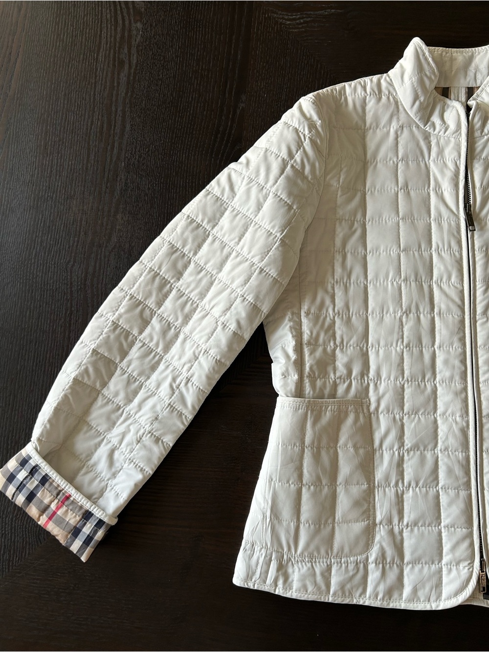 BURBERRY QUILTED NOVA CHECK JACKET SIZE 6 - Picture 4 of 12
